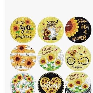 Custom Bedazzled coasters with holders